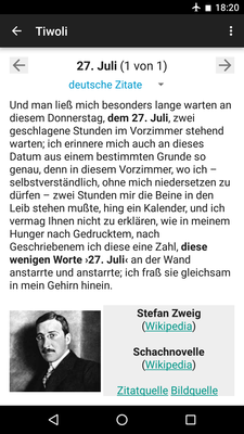 TIWOLI-App auf Android